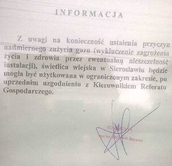 Czy uytkowanie wietlicy w Sierosawiu zagraa zdrowiu i yciu mieszkacw? 
