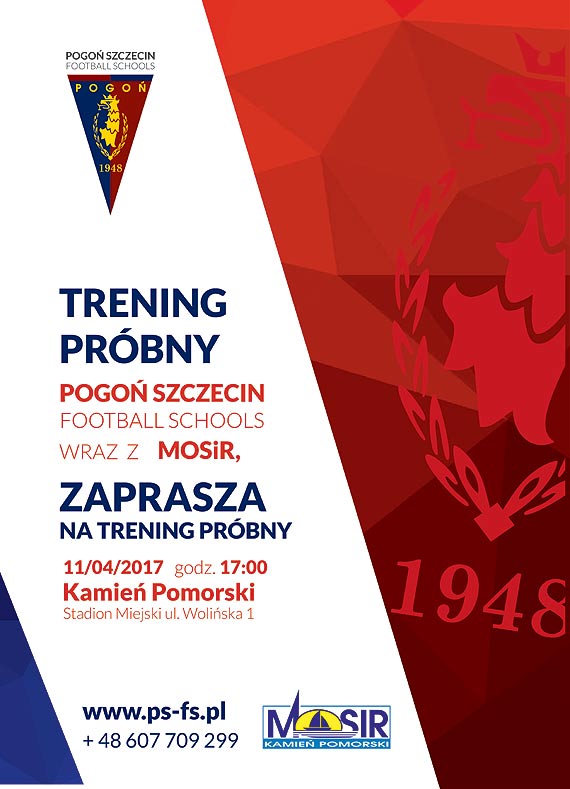 MOSiR podpisał umowę z Pogoń Szczecin Football Schools! Zapraszamy na próbny trening!