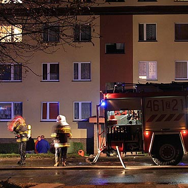Kamie� Pomorski: Po�ar w piwnicy budynku