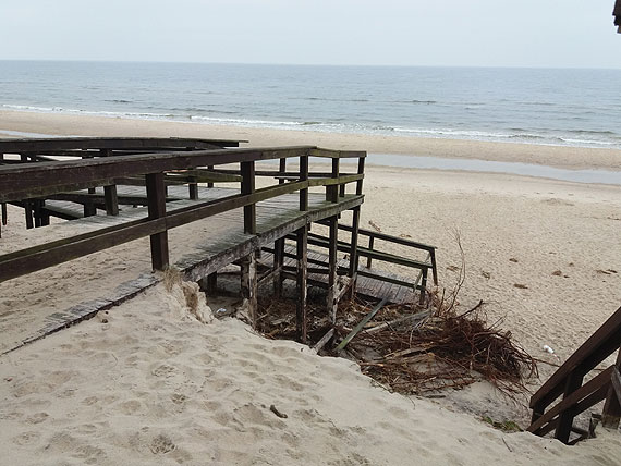 Burmistrz Wolina chce wspólnie zbudować nowe zejście na plażę w Wisełce