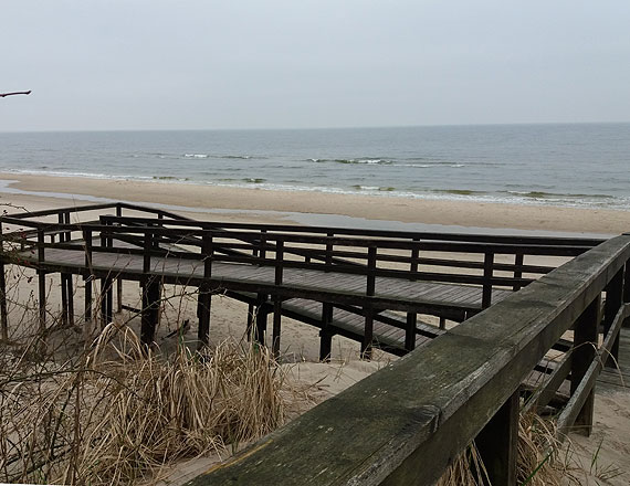 Burmistrz Wolina chce wspólnie zbudować nowe zejście na plażę w Wisełce