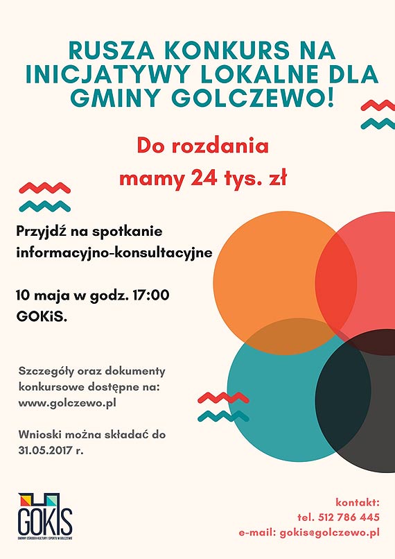 Rusza Konkurs na Inicjatywy Lokalne dla Gminy Golczewo!