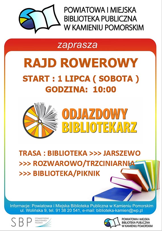 Rajd rowerowy „Odjazdowy Bibliotekarz”