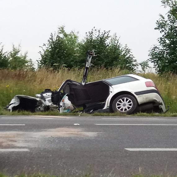 Tragiczny wypadek pod Kamieniem Pomorskim cztery osoby ranne w tym dzieci 