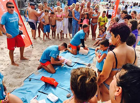 Akcja Trzeźwość nad wodą w Mielnie 5-6.08