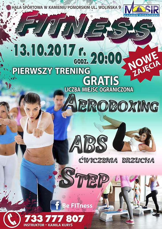 MOSiR zaprasza na aeroboxing, step i abs!  Nowe zajcia sportowe dla dorosych!