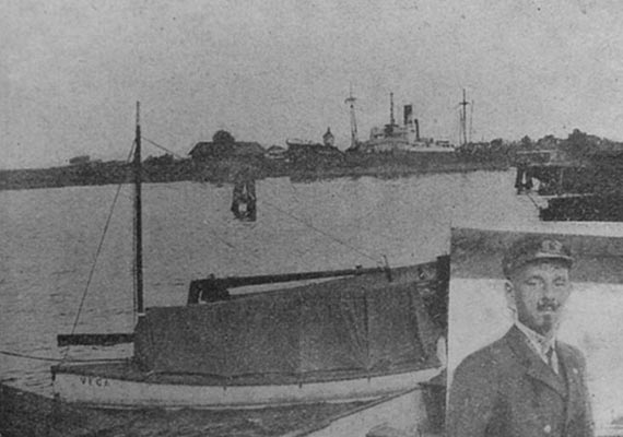 90 lat temu  pierwszy polski morski eglarz przypyn do Dziwnowa