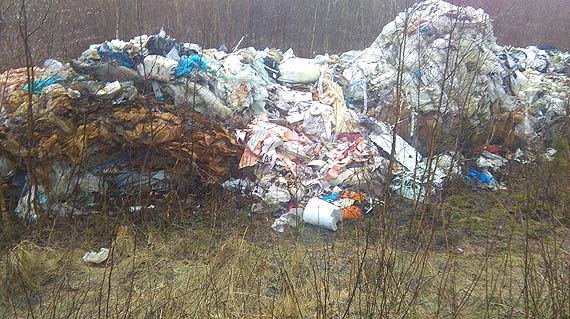 Dzikie wysypisko pod Golczewem. Urzdnicy szukaj sprawcy