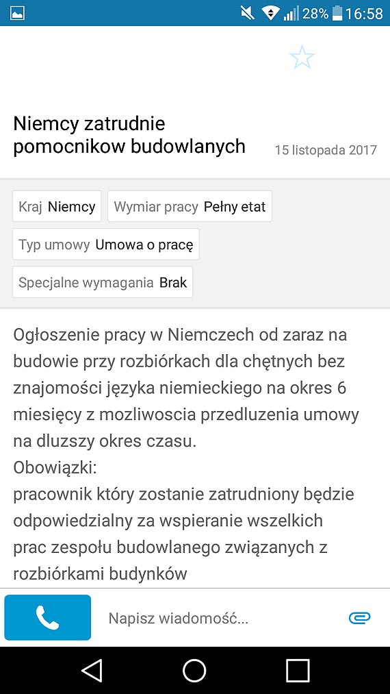 Oszu�ci oferuj� prac� za granic� - Czytelnik ostrzega