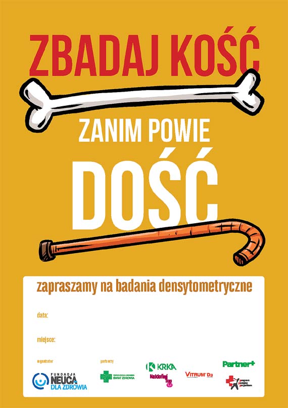 Zbadaj ko, zanim powie do. Akcja bezpatnych bada profilaktycznych powiconych osteoporozie w Wolinie
