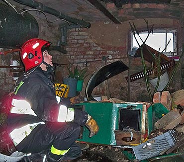 Chrząszczewo: Eksplozja pieca zniszczyła piwnicę