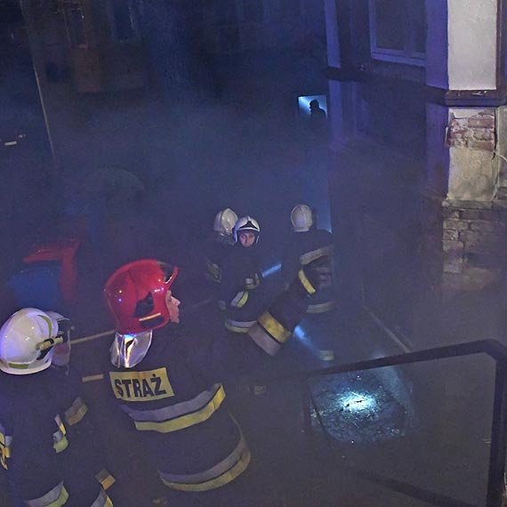 Grony poar w Midzyzdrojach. Mczyzna w szpitalu  