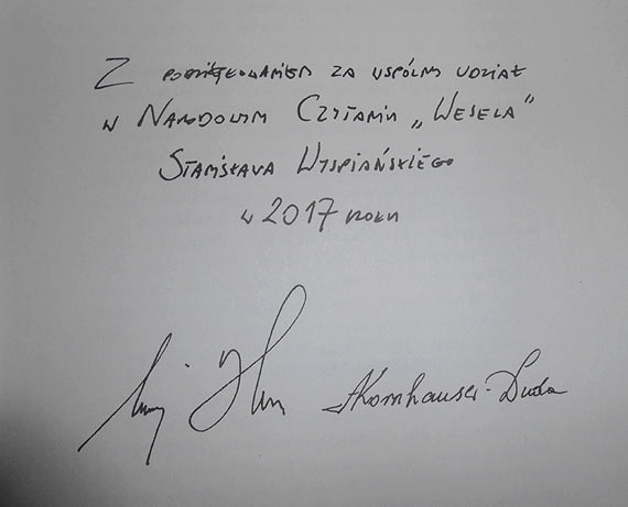 Podzikowania od Pana Prezydenta Andrzeja Dudy