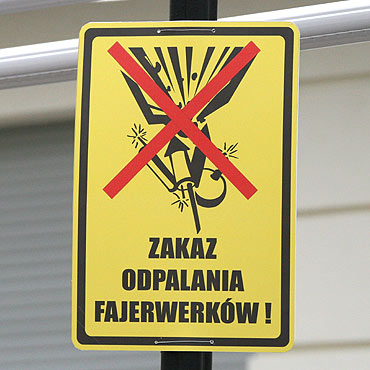Zakaz odpalania fajerwerk�w i petard