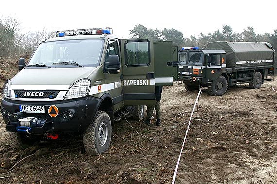 Saperzy 8. Batalionu Saperów z Dziwnowa w akcji