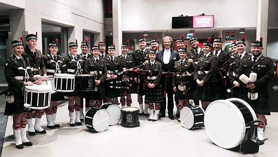 Częstochowa Pipes & Drums grała w Krakowie z Orkiestrą André Rieu
