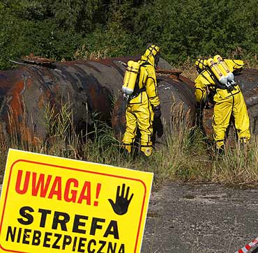 Chemicy z 8. Flotylli Obrony Wybrze�a �wiczyli w Dziwnowie i Ustce