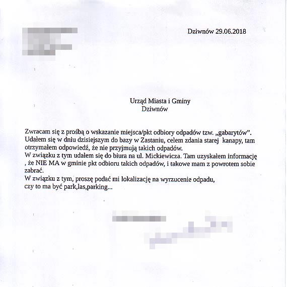 W gminie Dziwnw odpady gabarytowe s pozostawiane wasnemu losowi?