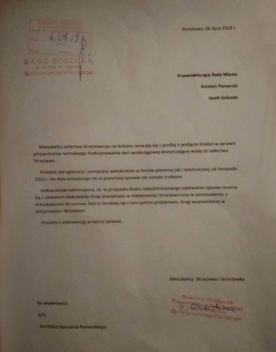 Mieszkacy Strzeewa i Strzeewka chc zablokowa drog wojewdzk 107 we Wrzosowie