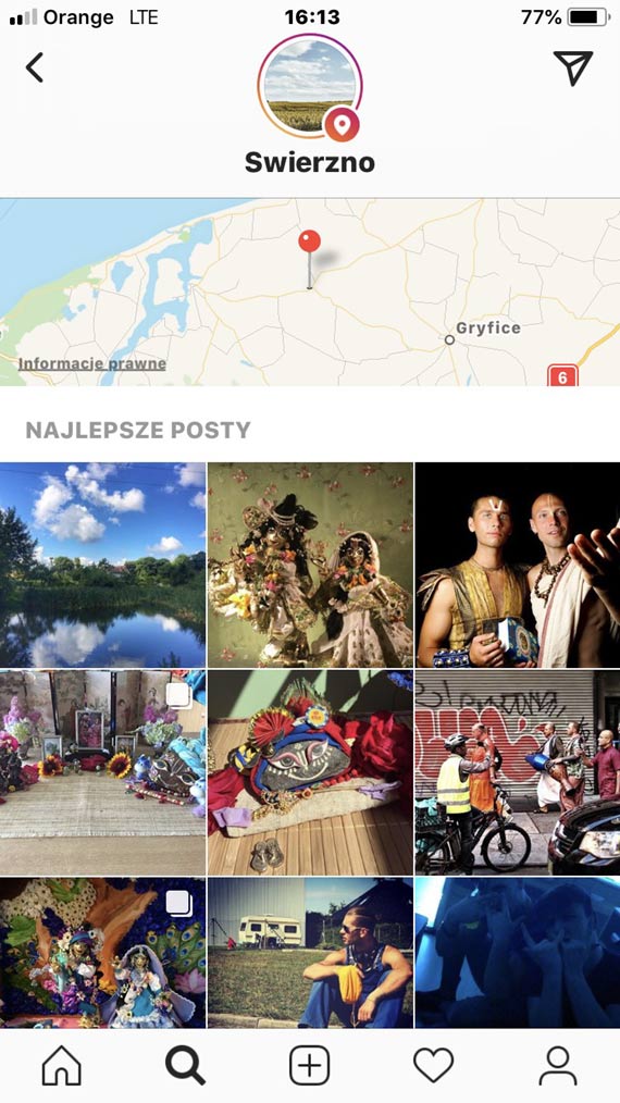 Hare Kryszna opanowali Instagrama...w wierznie 