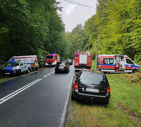 Kolejne grone dachowanie samochodu osobowego koo Grodna II