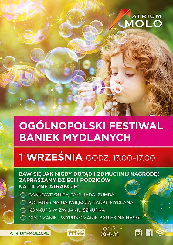 Og�lnopolski Festiwal Baniek Mydlanych w Atrium Molo