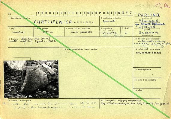 Kolejny zabytek z bazy utraconych odnaleziony przez zachodniopomorsk� Policje - XIII-wieczna chrzcielnica odnaleziona po 25 latach