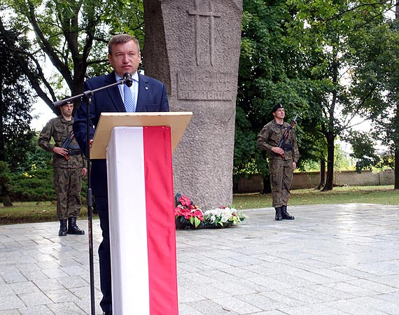 Jarosaw Rzepa na obchodach 79. rocznicy wybuchu drugiej wojny wiatowej w Kamieniu Pomorskim