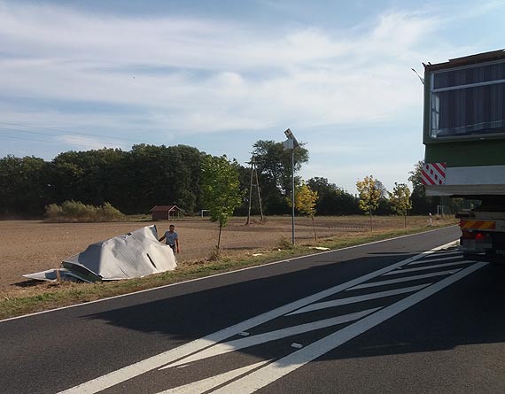 Dosownie o krok od tragedii na drodze wojewdzkiej