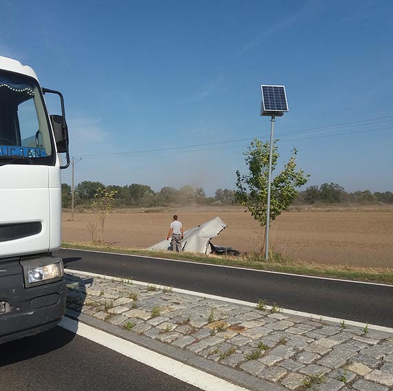 Dosownie o krok od tragedii na drodze wojewdzkiej