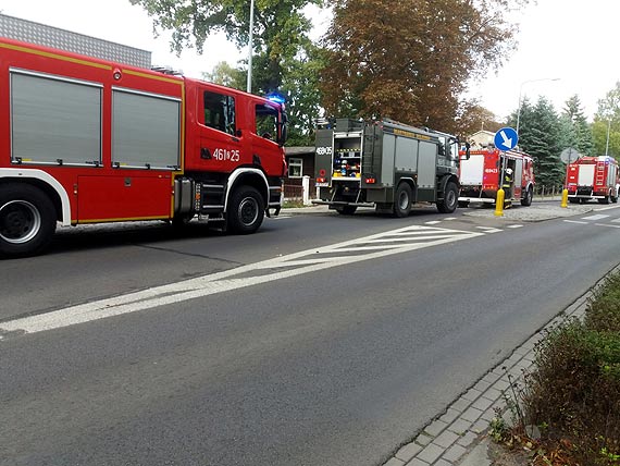 Cztery zastpy stray poarnej likwidoway zarzewie poaru domku kempingowego w Dziwnowie