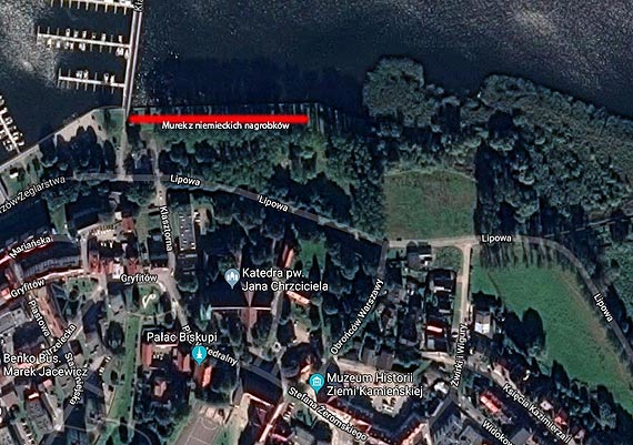 Oko pana Marcina wypatrzyo kolejny murek z niemieckich nagrobkw w Kamieniu Pomorskim