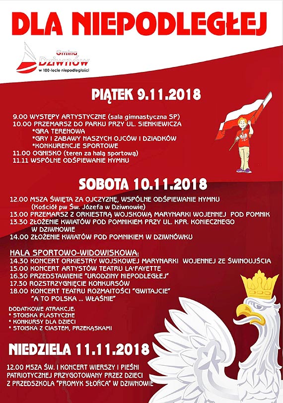 Dla Niepodlegej w gminie Dziwnw