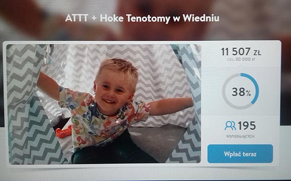 POMAGAMY NA 100%! Akcja pomocowa dla Wiktorka Dziuby, na 100%!