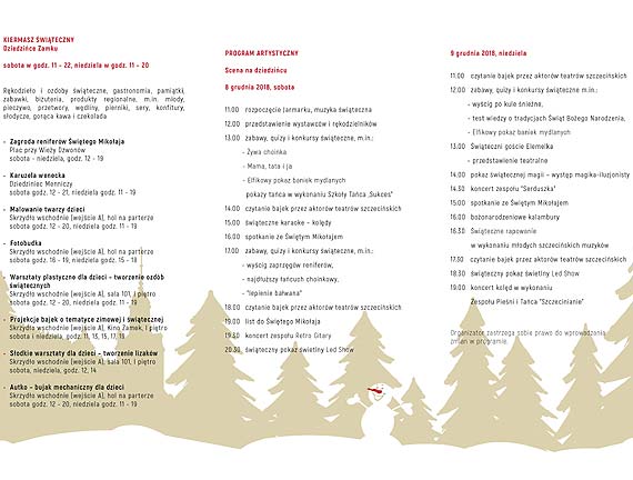 Jarmark Bo�onarodzeniowy na Zamku Ksi���t Pomorskich w Szczecinie ju� w ten weekend