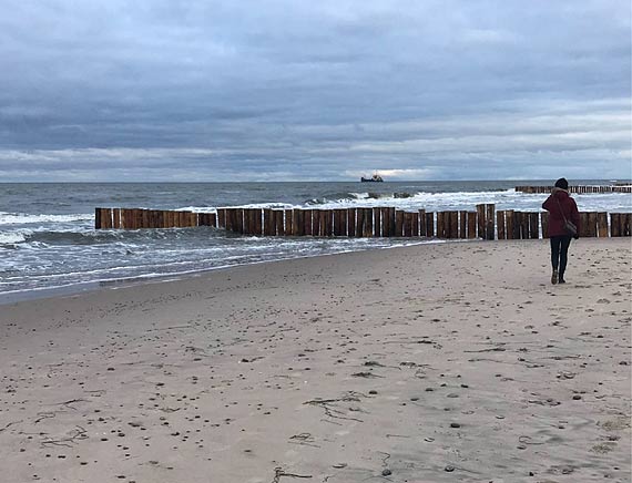 Felieton o umocnieniach brzegowych pomiędzy Dziwnówkiem i Dziwnowem. Morze żywi i bogaci....