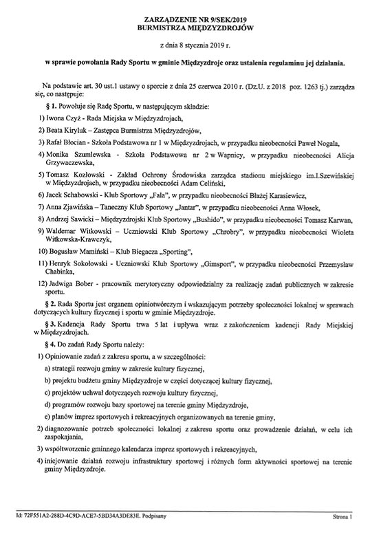Nowa Rada Sportu w Międzyzdrojach