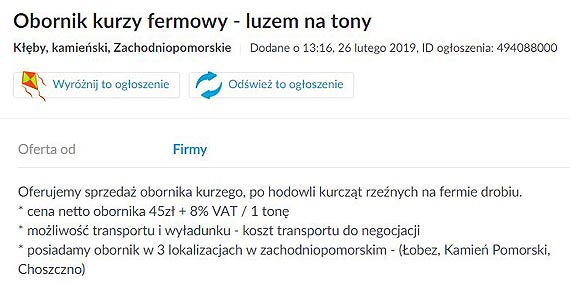 Planowana inwestycja we wsi Mechowo