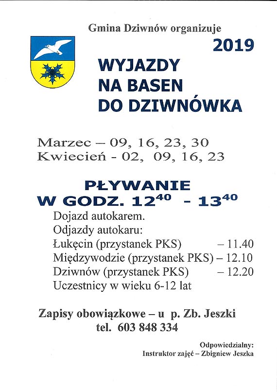 Wyjazdy na basen