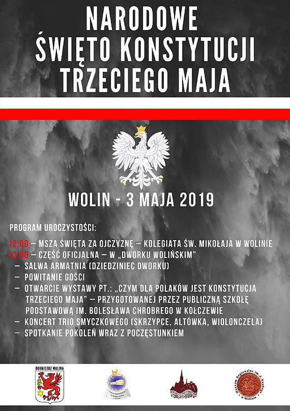 Obchody Narodowego wita Konstytucji Trzeciego Maja w Wolinie