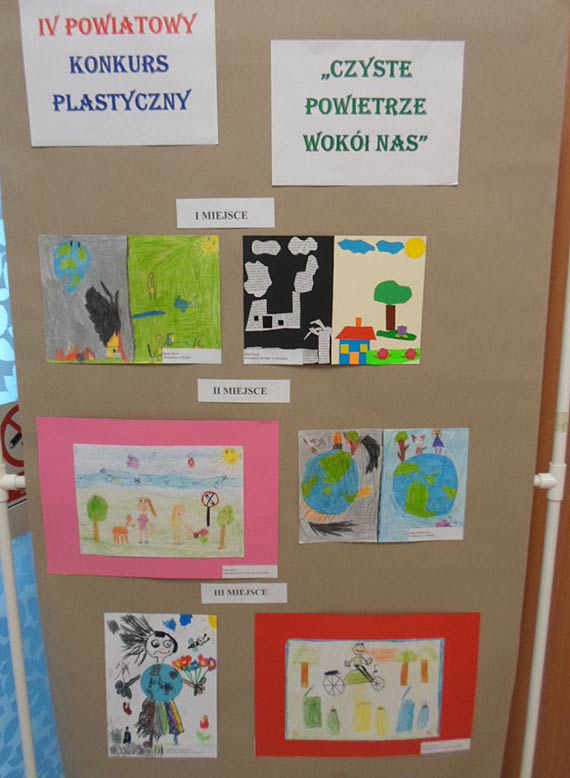 IV Powiatowy Konkurs Plastyczny „Czyste powietrze wok nas”