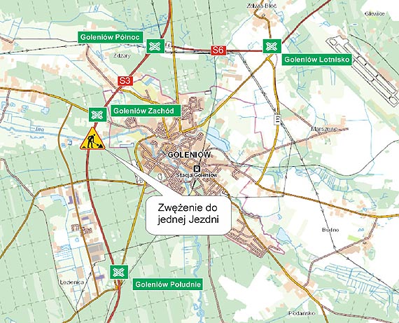 Przebudowa most�w na rzece Ina w rejonie Goleniowa – jedziemy jedn� jezdni� S3