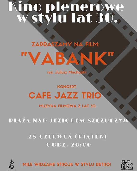 Kino plenerowe w stylu lat 30. na golczewskiej play