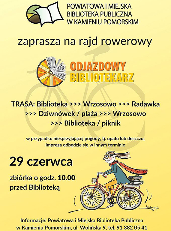 Rowerowy rajd Odjazdowy Bibliotekarz!