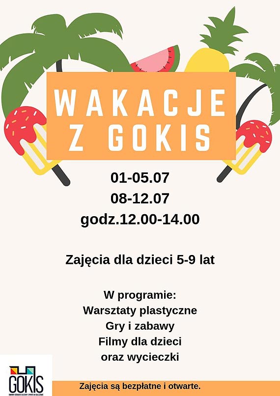 Wakacje z GOKiS dla najmodszych