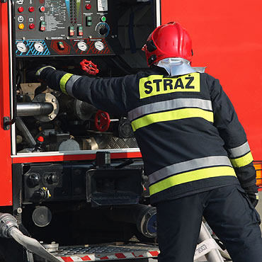 Stra�acy gasili po�ary budynk�w w Samlinie i Lubinie