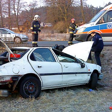 Dargob�dz: Przekl�ty fragment krajowej „tr�jki”. Kolejny kierowca w szpitalu