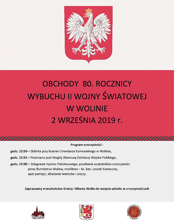 Obchody 80. Rocznicy Wybuchu II Wojny wiatowej