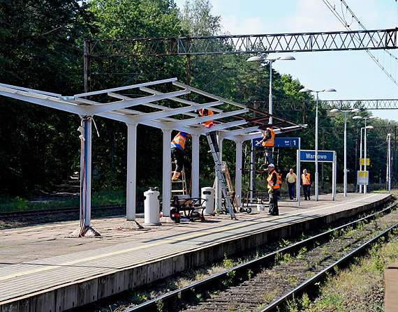 Remont kolejnej stacji PKP