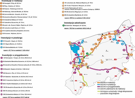 Rekordowe inwestycje w drogi krajowe wojew�dztwa zachodniopomorskiego
